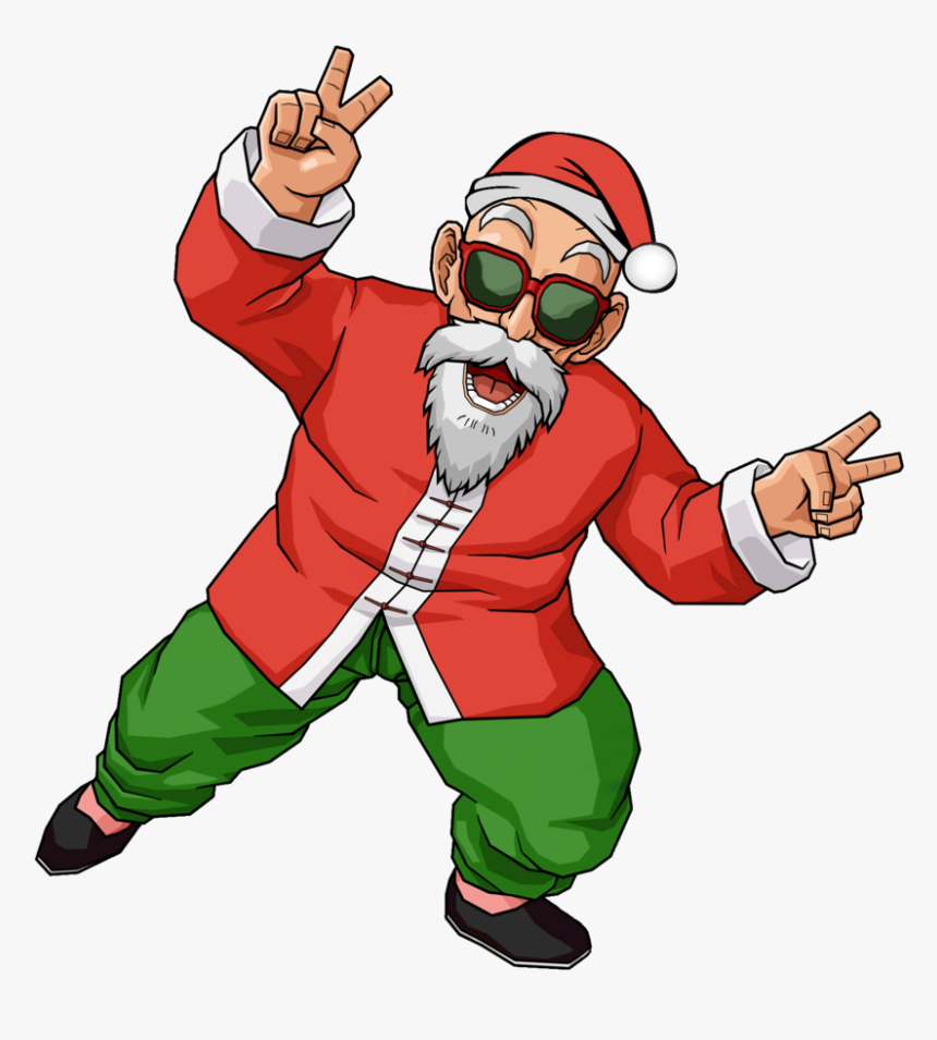 Christmas Time Master Roshi - Master Roshi Transparent, HD Png Download, Free Download