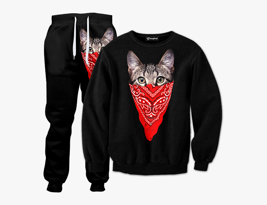 Gangsta Cat Tracksuit - Gato Gangster, HD Png Download, Free Download