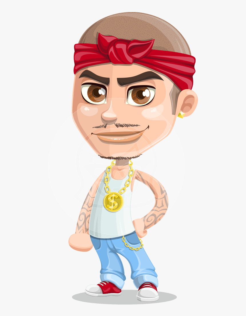 Clipart Woman Gangster - Gangster Male Cartoon Character, HD Png Download, Free Download