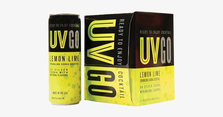 Uv Go Lemon Lime - Energy Drink, HD Png Download, Free Download