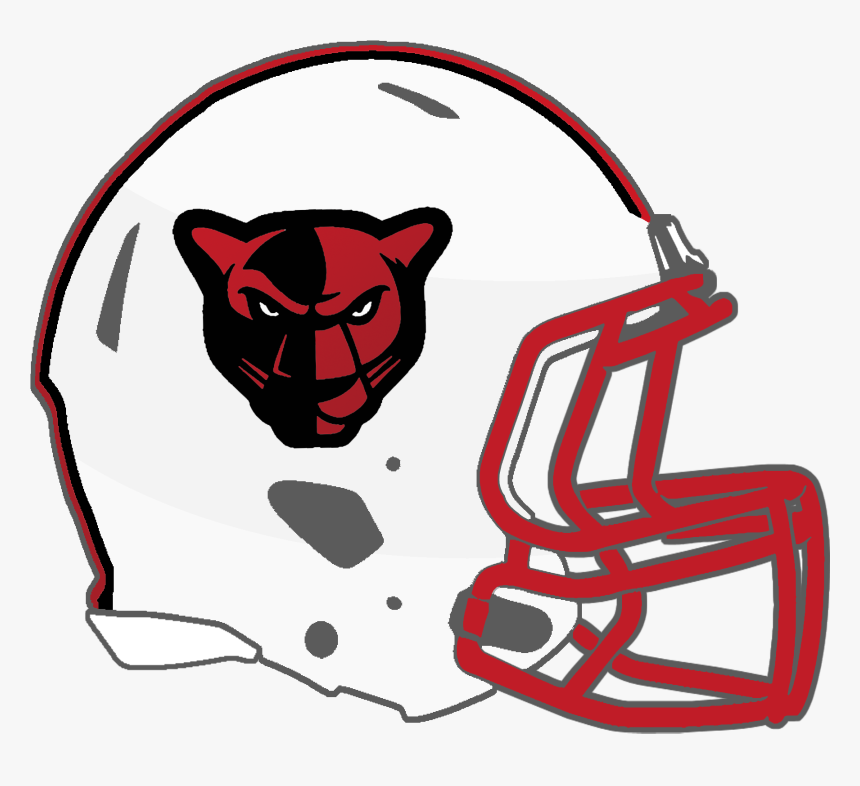 Transparent Red Football Helmet Clipart - Panther Football Helmet Clipart, HD Png Download, Free Download