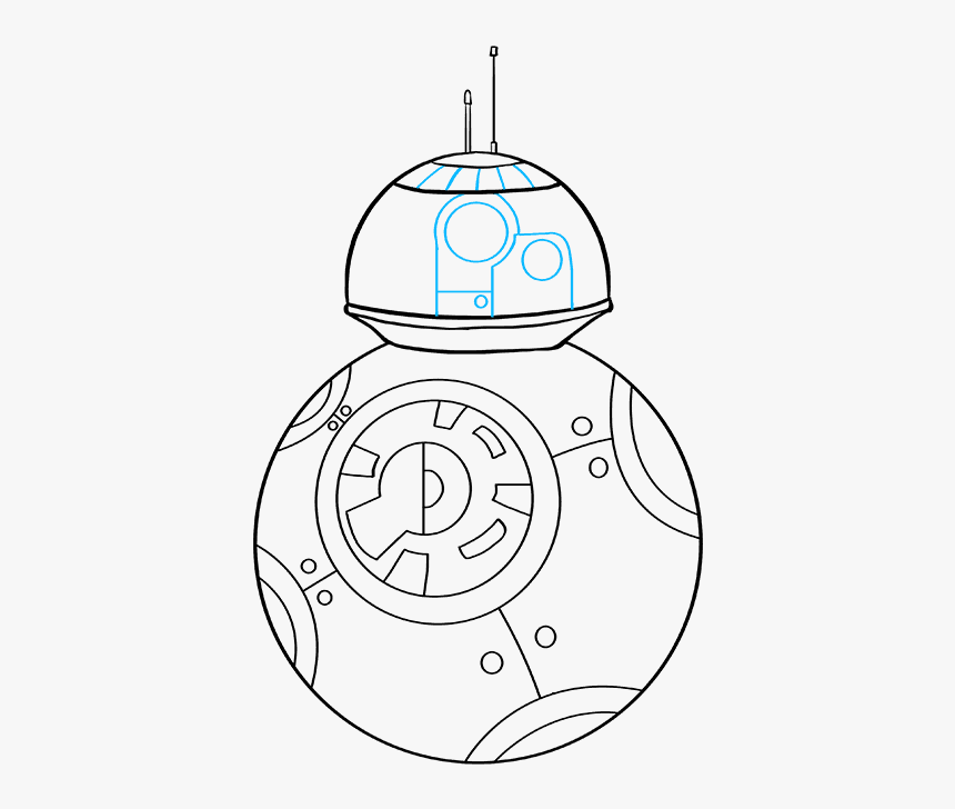 How To Draw Bb-8 From Star Wars - Draw Bb 8, HD Png Download, Free Download