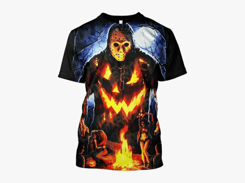 Gearhuman 3d Jason Voorhees Friday The 13th Tshirt - Freddy Jason Michael Myers Hoodie, HD Png Download, Free Download