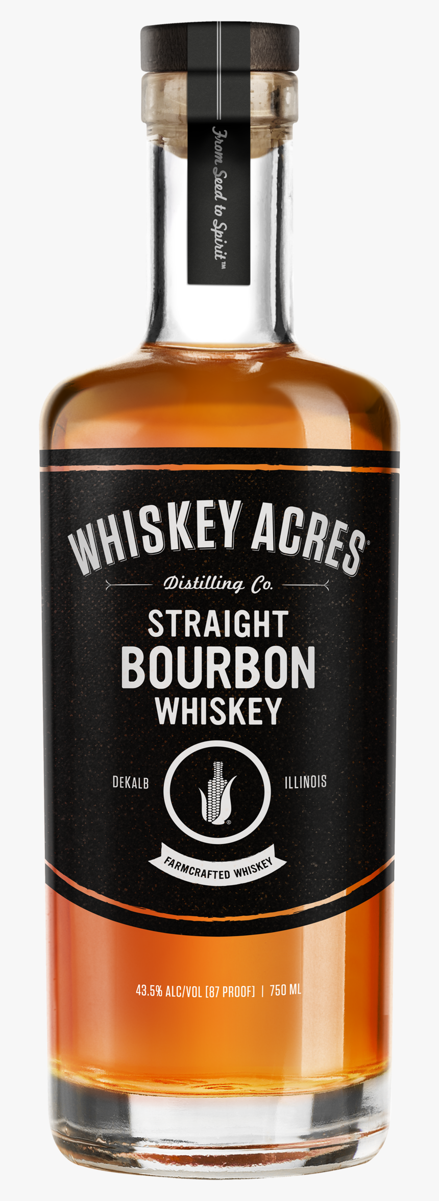Wa Comp Opaque Bourbon - Whiskey Acres Bourbon Farmcrafted Single Barrel, HD Png Download, Free Download