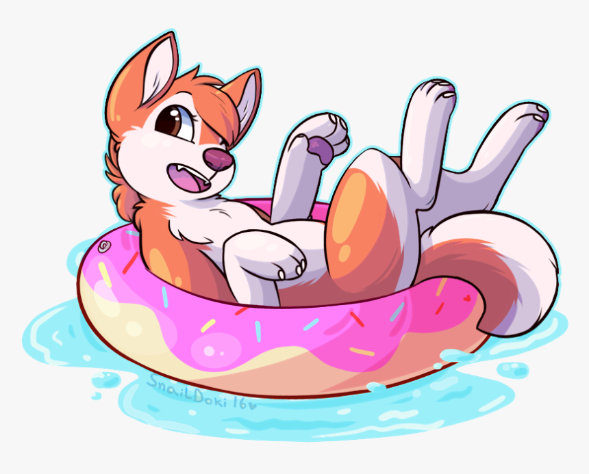 Floatie 🍩 - Cartoon On A Floatie, HD Png Download, Free Download