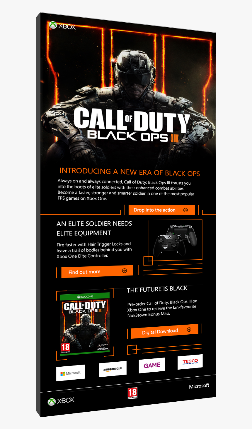 Cod Blops-3 Prelaunch X1 V2 - Flyer, HD Png Download, Free Download