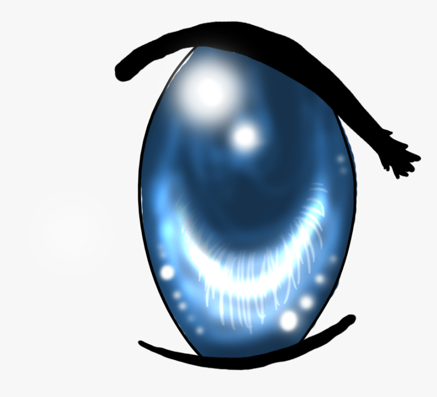 Image Transparent Library Blue Eyes Anime Pencil And - Fish Eye Drawing Step By Step, HD Png Download, Free Download