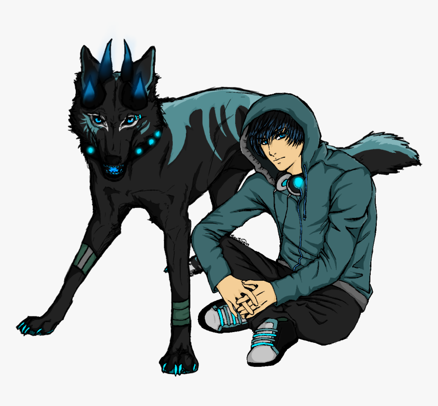 Lone Wolf Anime Wolf Drawings Clipart , Png Download - Wolf And Human  Drawing, Transparent Png - kindpng