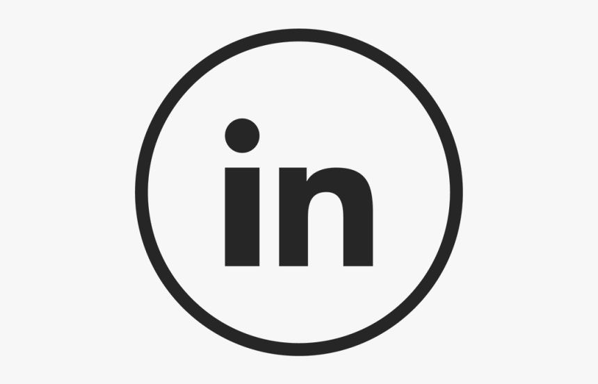 Linkedin Icon Png - Circle, Transparent Png, Free Download