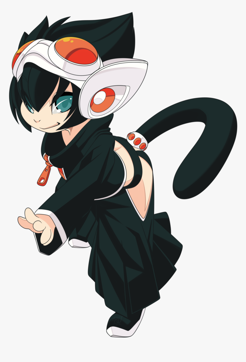 Neon Neko Ninja - Cartoon, HD Png Download, Free Download