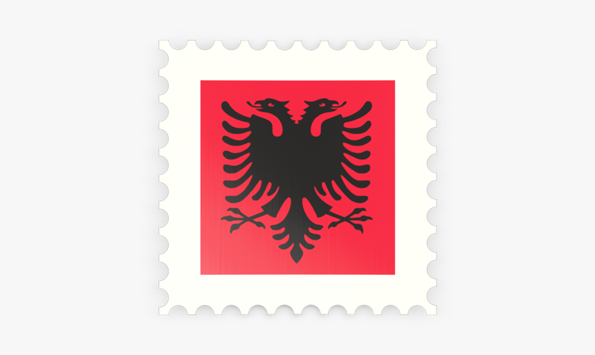 Postage Stamp Icon - Albanian Flag, HD Png Download, Free Download