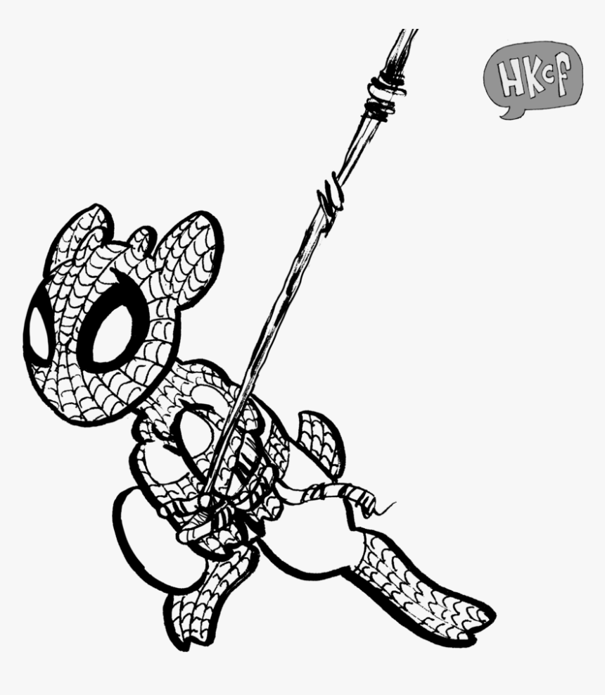 B&w Spider-goat, HD Png Download, Free Download