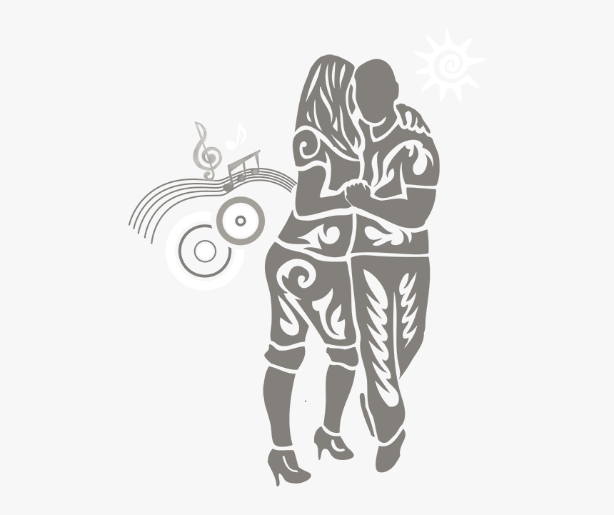 Emile And Veronika Tribal Logo With Sun And Music Notation - Kizomba, HD Png Download, Free Download