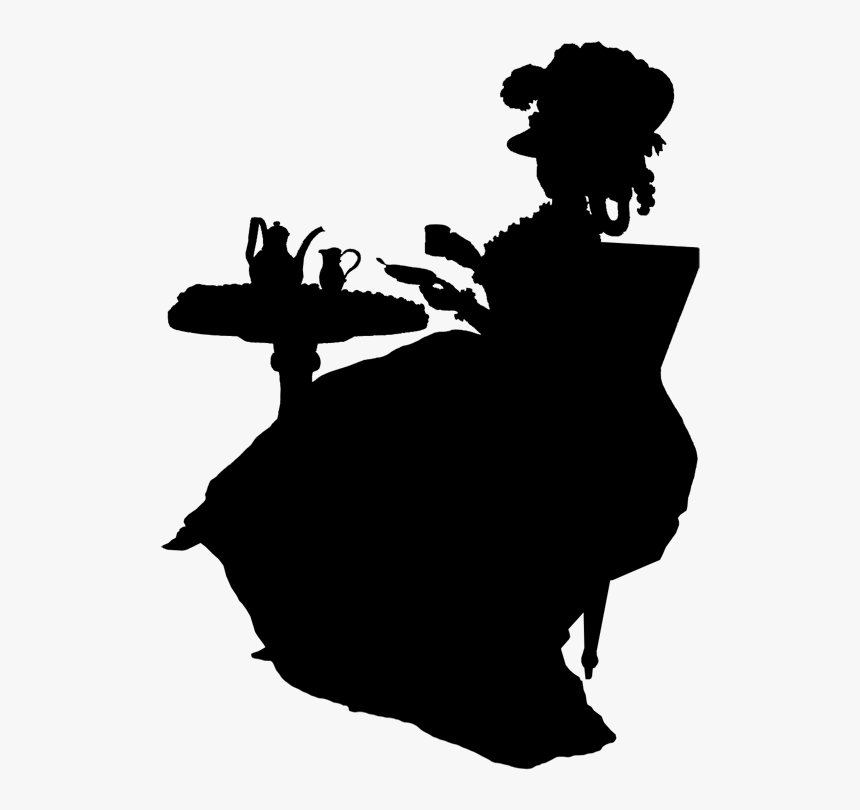 Transparent 18th Century Clipart - Late 18th Century Fashion Silhouette, HD Png Download, Free Download