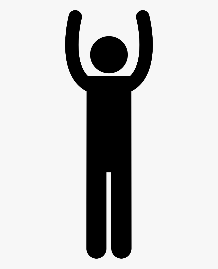 Arms Up Silhouette - Icon, HD Png Download, Free Download