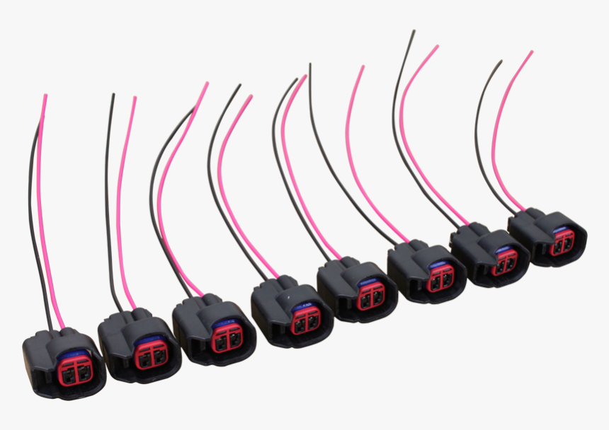 Set Of 8 Fuel Injector Connector Pigtails For 2001-2009 - Speaker Wire, HD Png Download, Free Download
