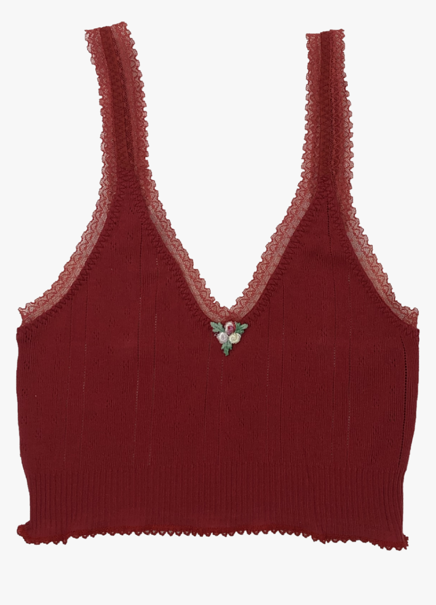 Red/flower - Sweater Vest, HD Png Download, Free Download