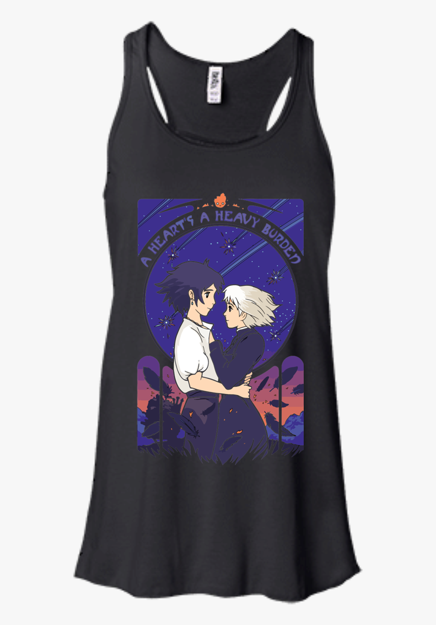 Howl"s Moving Castle - Black Concert Tank Top, HD Png Download, Free Download