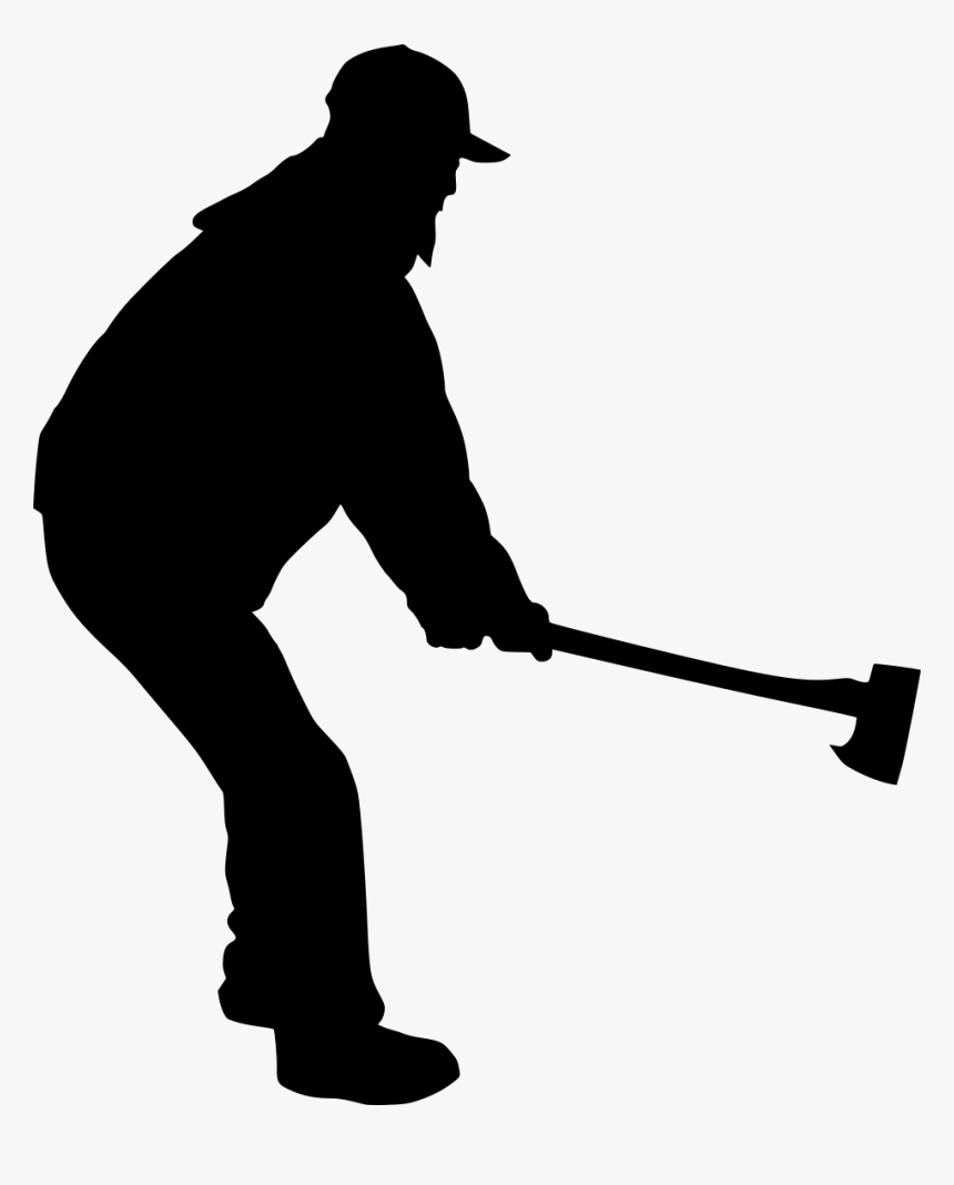 Man With Axe Silhouette 1 - Foursome (golf), HD Png Download, Free Download