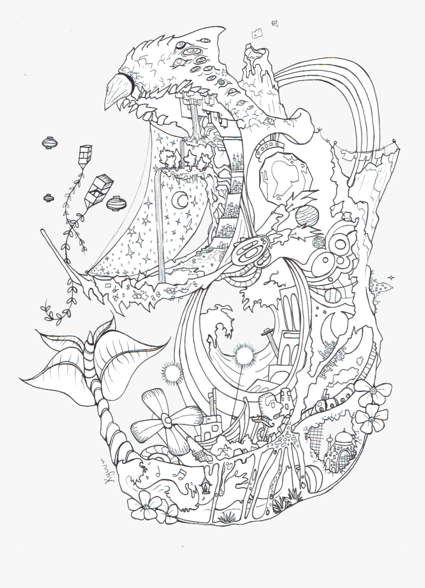 Odd Howl S Moving Castle Coloring Pages Spirited Away - Howl's Moving Castle Drawing, HD Png Download, Free Download