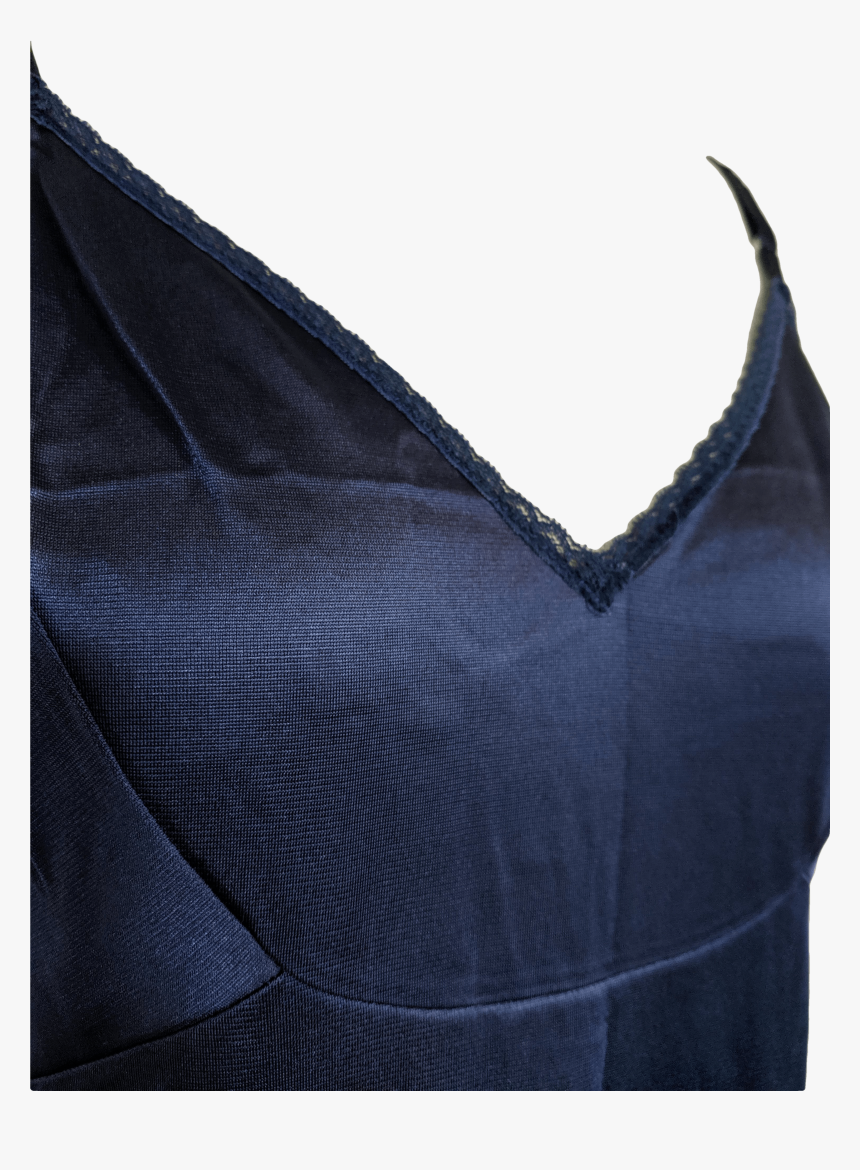 Navy Blue Slip With Lace Trim By Vanity Fair, HD Png Download, Free Download