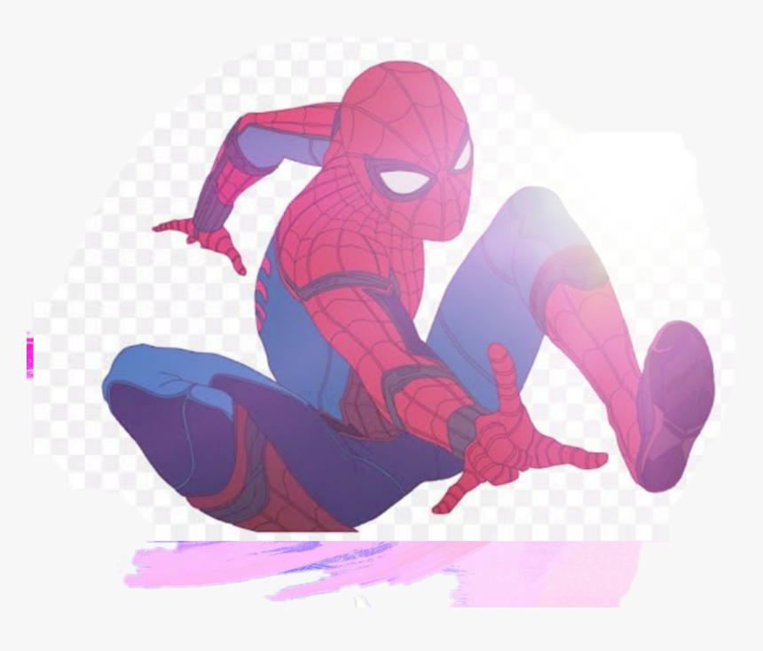 #homem Aranha No Aranha Verso Tom Holland - Homecoming Spider Man For Drawing, HD Png Download, Free Download