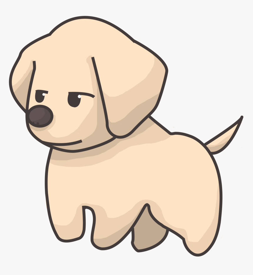Labrador Retriever Png - Golden Retriever Puppy Cartoon, Transparent Png, Free Download