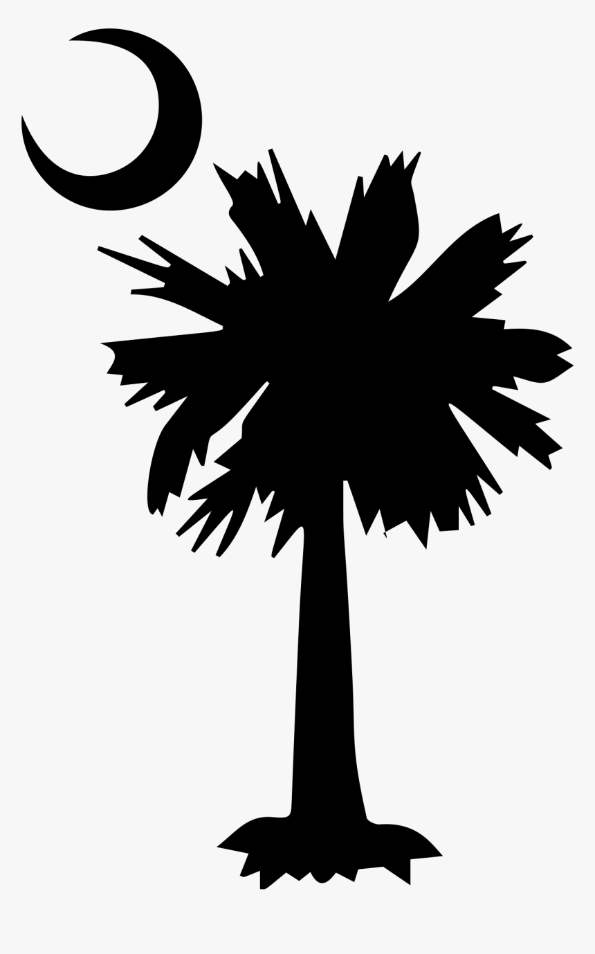 Palmetto Tree And Crescent Moon, HD Png Download, Free Download
