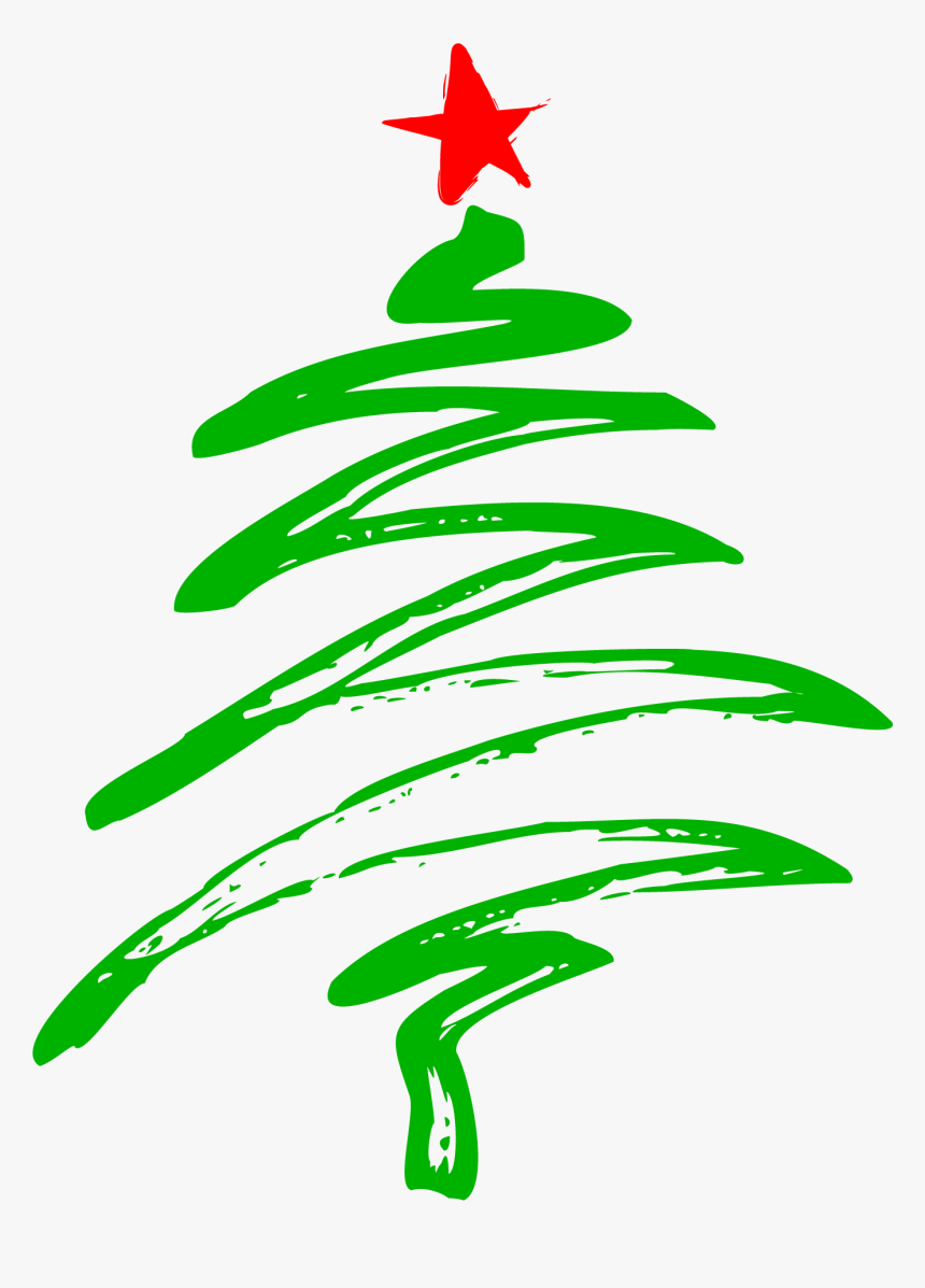 Christmas Tree Vector Line , Hd Wallpaper & Backgrounds - Christmas Tree Vector Png, Transparent Png, Free Download