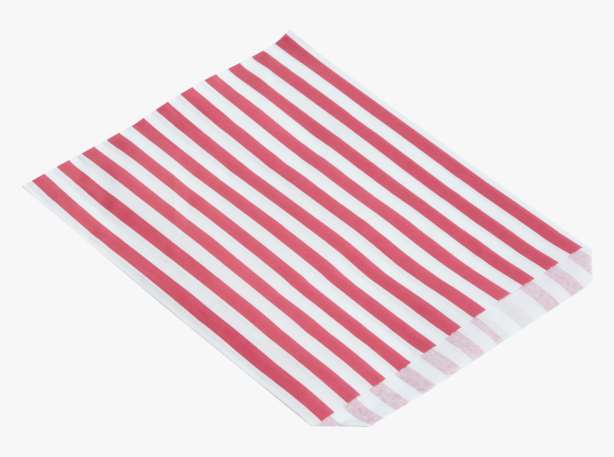 1000 7″ X 9″ Red & White Stripe Paper Bags - Scarf, HD Png Download, Free Download