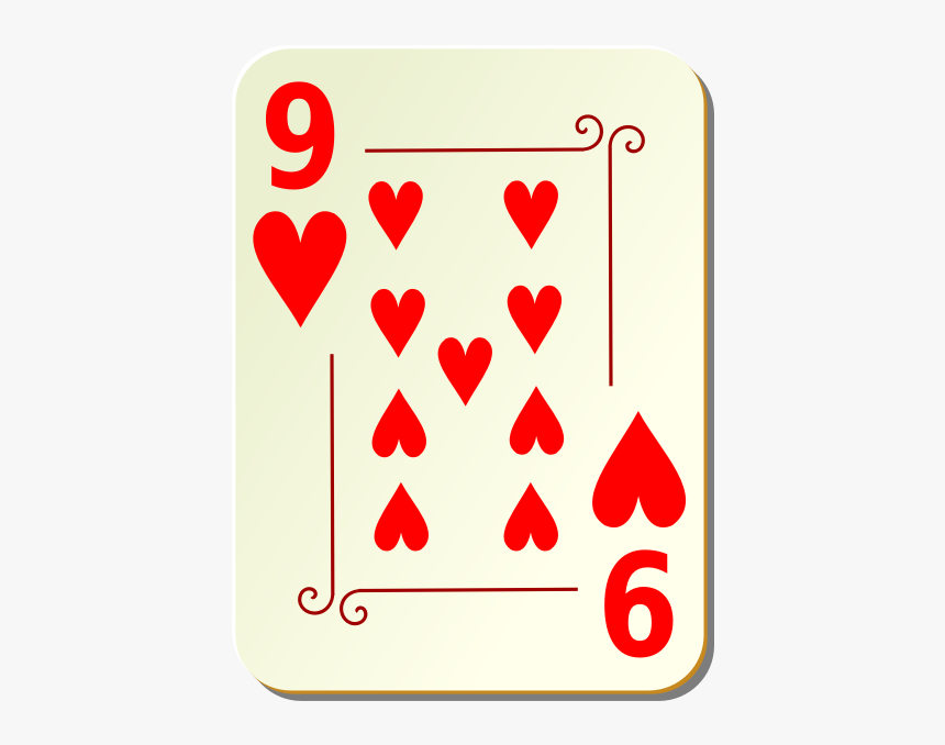 Nine Of Hearts Vector Image - Hearts Playing Card, HD Png Download, Free Download