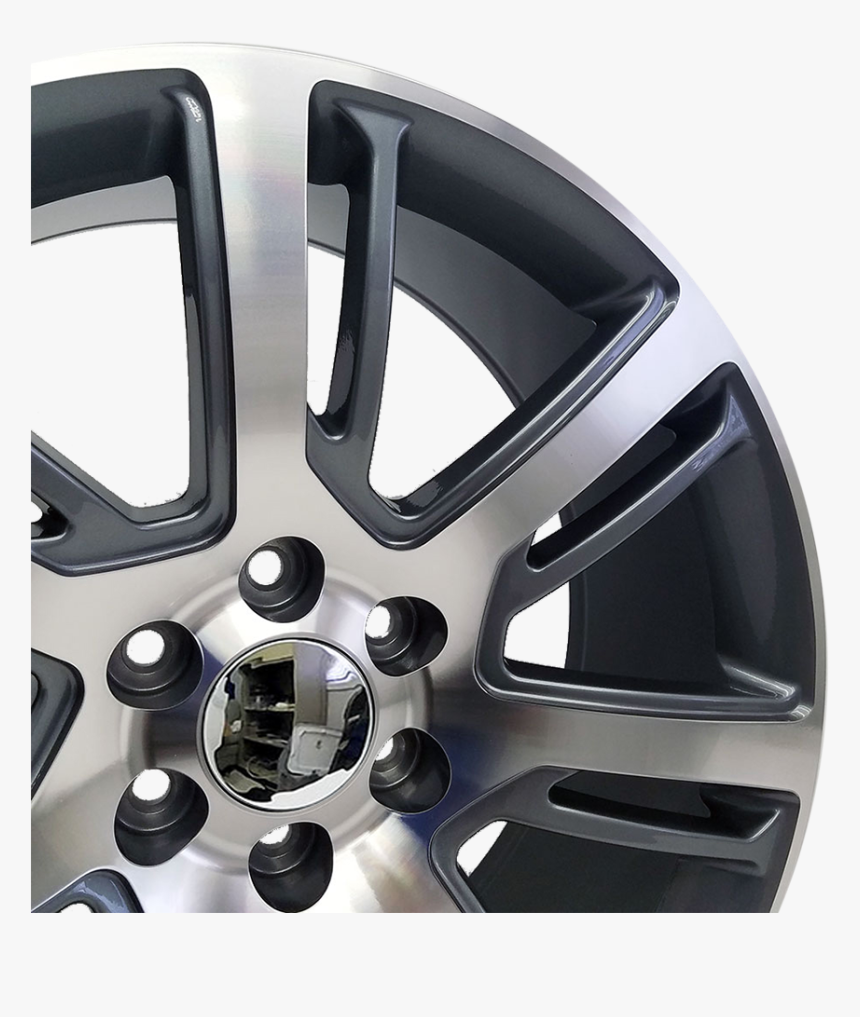 Cadillac Escalade Style, Gunmetal With Machined Face - Hubcap, HD Png Download, Free Download