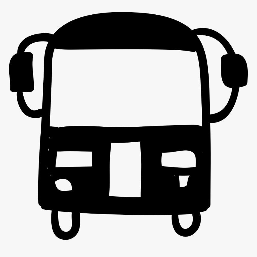 School Bus Hand Drawn Transport - School Png Drawn, Transparent Png, Free Download