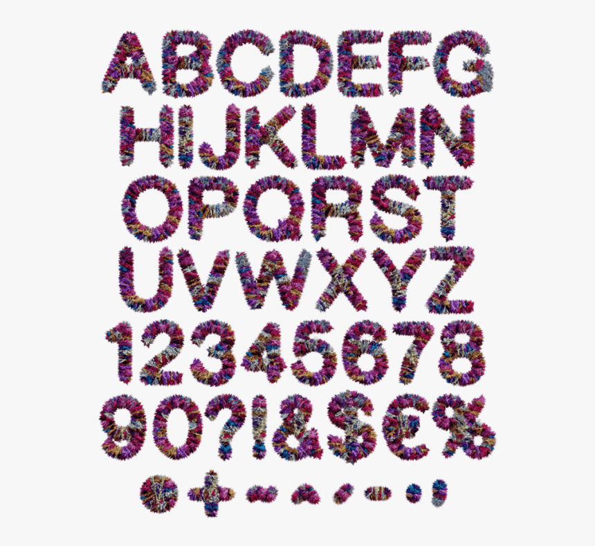 Clown Funny Font - Transparent Violet Alphabet Fonts, HD Png Download, Free Download