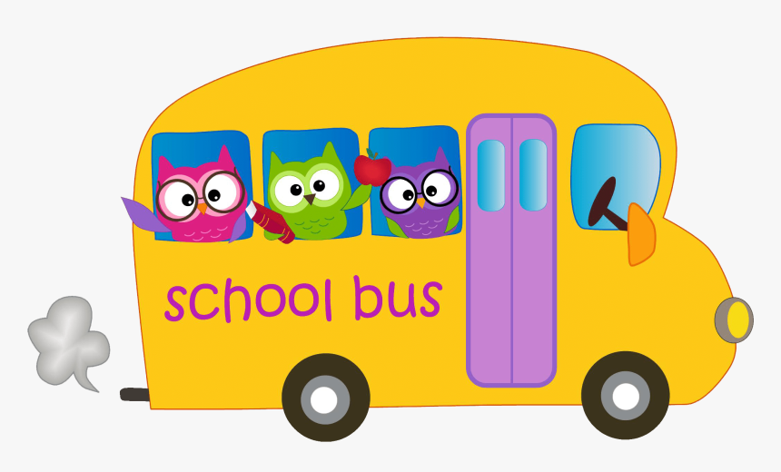 Transparent Bus Clip Art - Owl School Bus Clipart, HD Png Download, Free Download