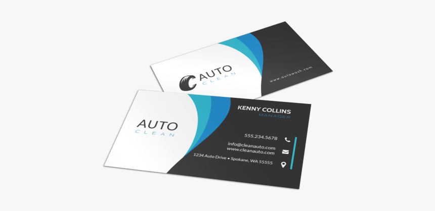 Modern Car Wash Business Card Template Preview - Transport Business Card Design, HD Png Download, Free Download