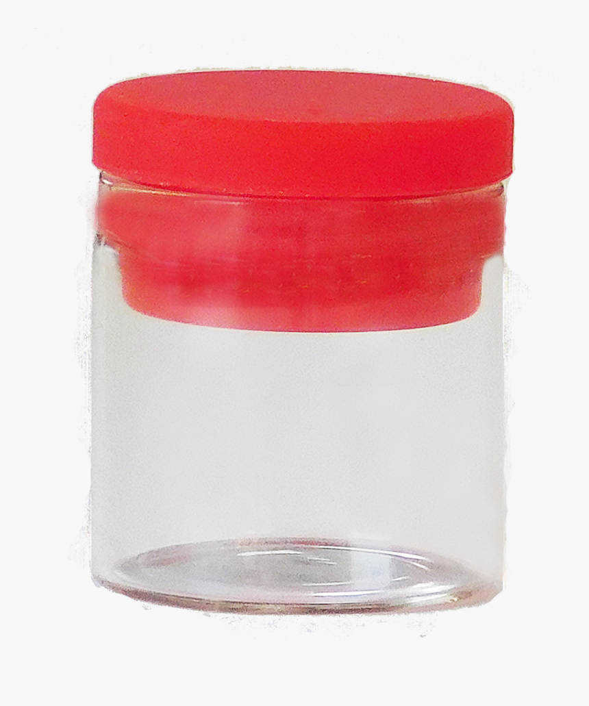 10ml Concentrate/cream Glass Jar-red Silicon Lid, HD Png Download, Free Download