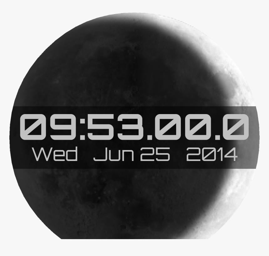 Moon Phase 24h Watch Face Preview , Png Download - Circle, Transparent Png, Free Download