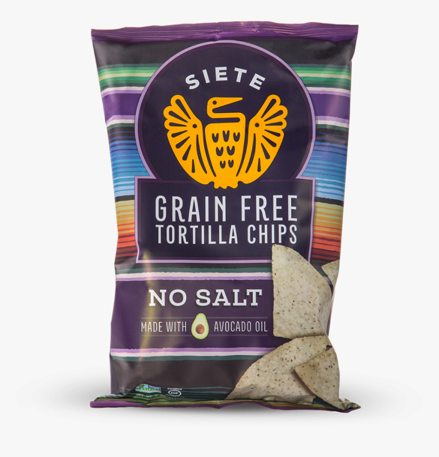 No Salt Grain Free Tortilla Chips - Siete Grain Free Tortilla Chips, HD Png Download, Free Download