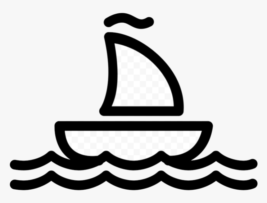 Sailboat Clipart Little Boat Free Clip Art Stock Illustrations - Boat Black And White Png, Transparent Png, Free Download