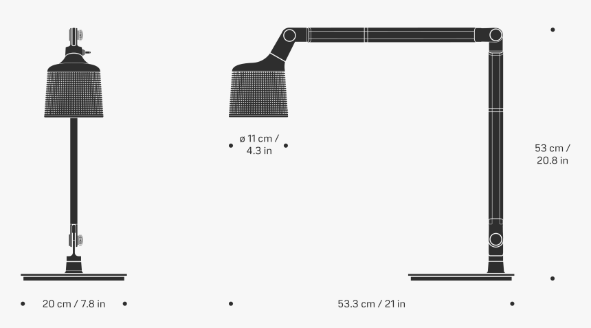 Product Drawing Lamp - Vipp Table Lamp, HD Png Download, Free Download