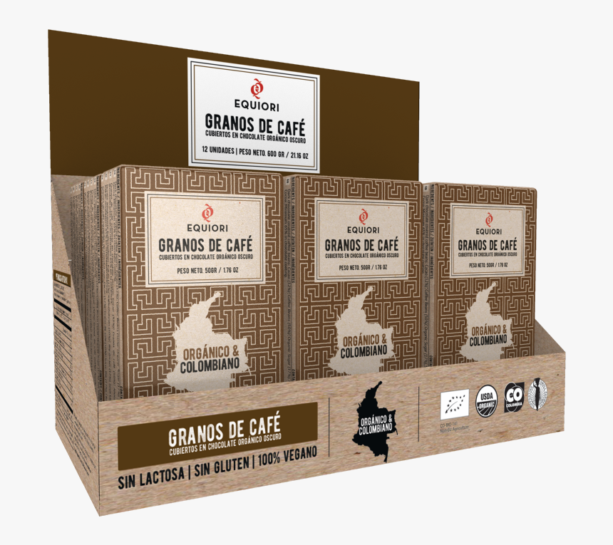 Granos De Café Recubiertos Con Chocolate Orgánico , - Cajas De Cafe, HD Png Download, Free Download