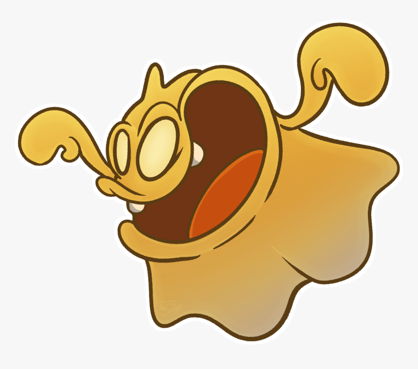 Golden Ghost - Cartoon, HD Png Download, Free Download