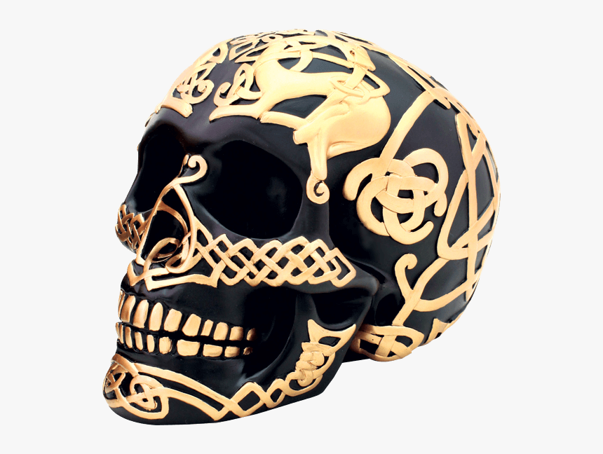 Black And Gold Celtic Skull - Celts, HD Png Download, Free Download