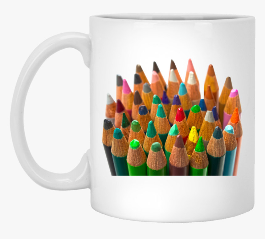 Color Drawing Pencils Ceramic White Mug, 11 Or 15 Oz - Colored Pencil, HD Png Download, Free Download