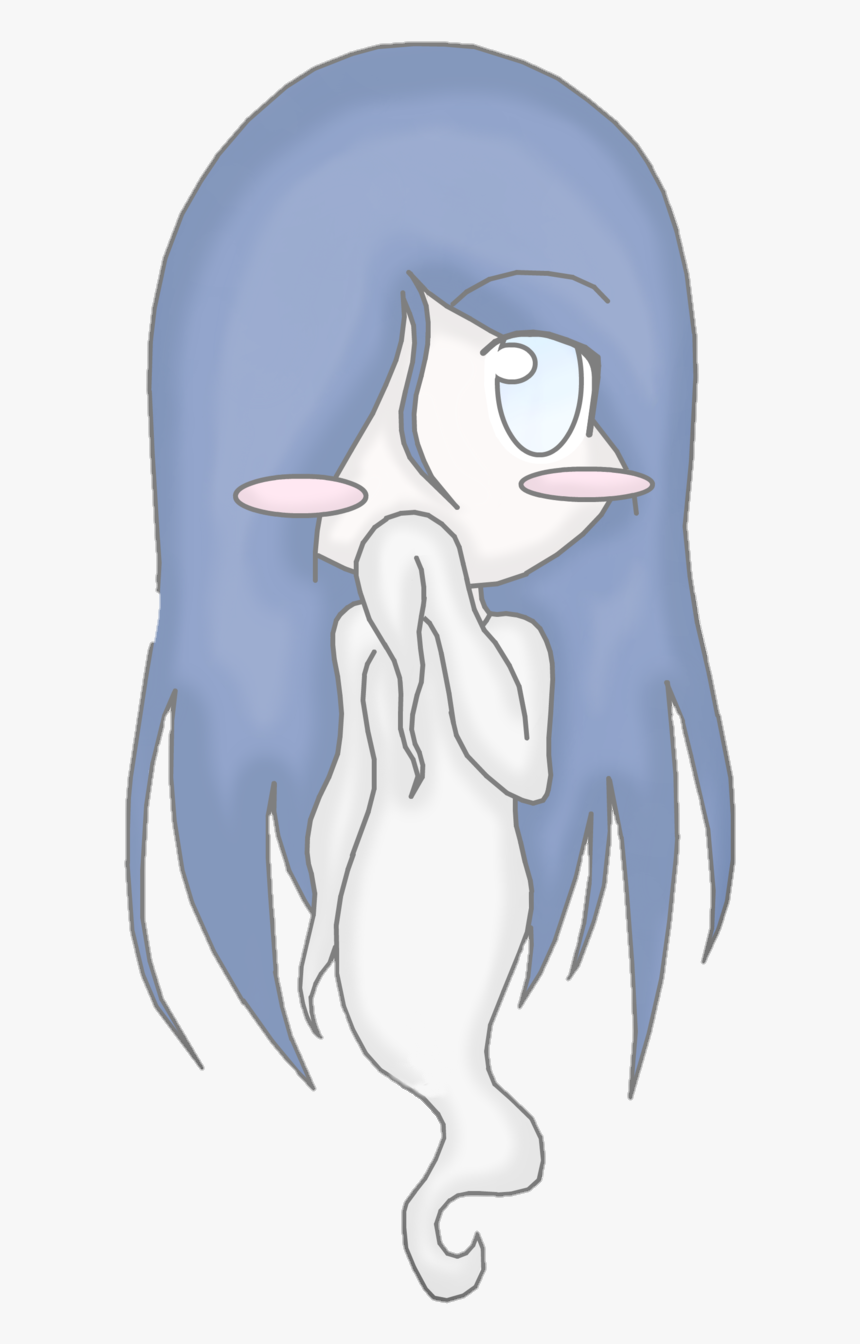 #ghost #chibi #animegirl #girl #anime #cute #colorful - Cute Ghost Girl Png, Transparent Png, Free Download