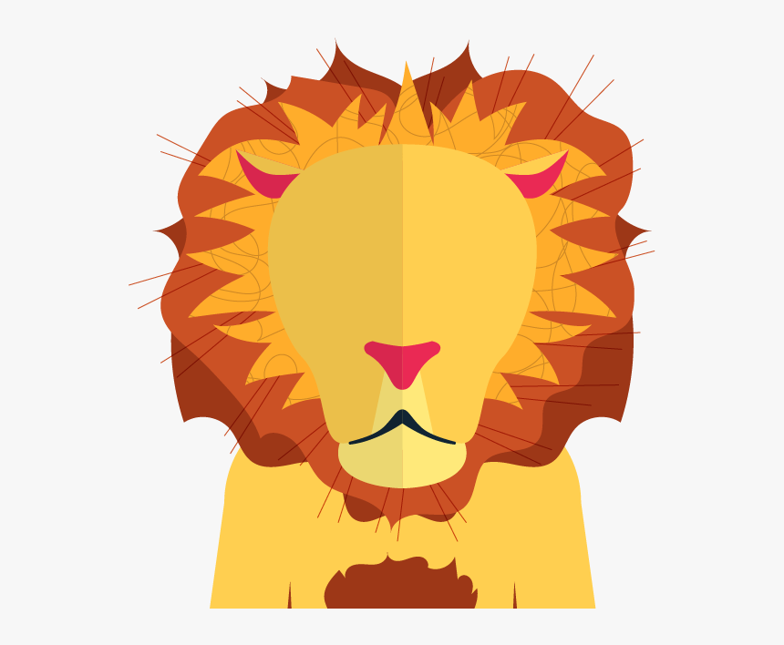 Lion Halloween Clipart Png Library Cage Match 2018 - Lion Cartoon Transparent Background, Png Download, Free Download