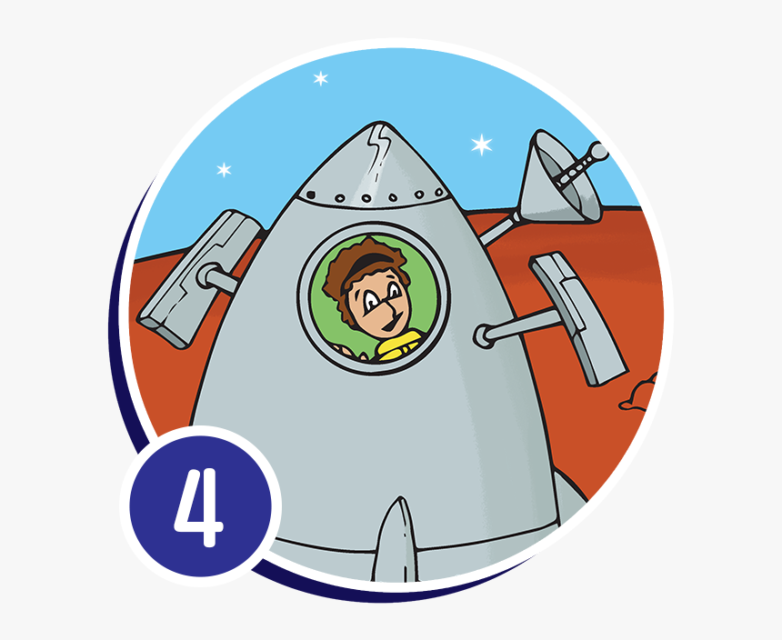 Girl Inside Spaceship On The Surface Of A Red Planet - Circle, HD Png Download, Free Download