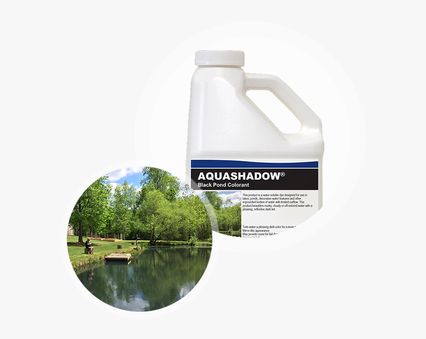 Aquashadow Black Pond Colorant Container With Pond - Reflection, HD Png Download, Free Download