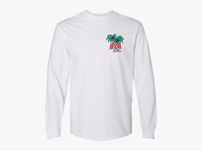 Long Sleeve Palm Tree - Sweatshirt, HD Png Download, Free Download